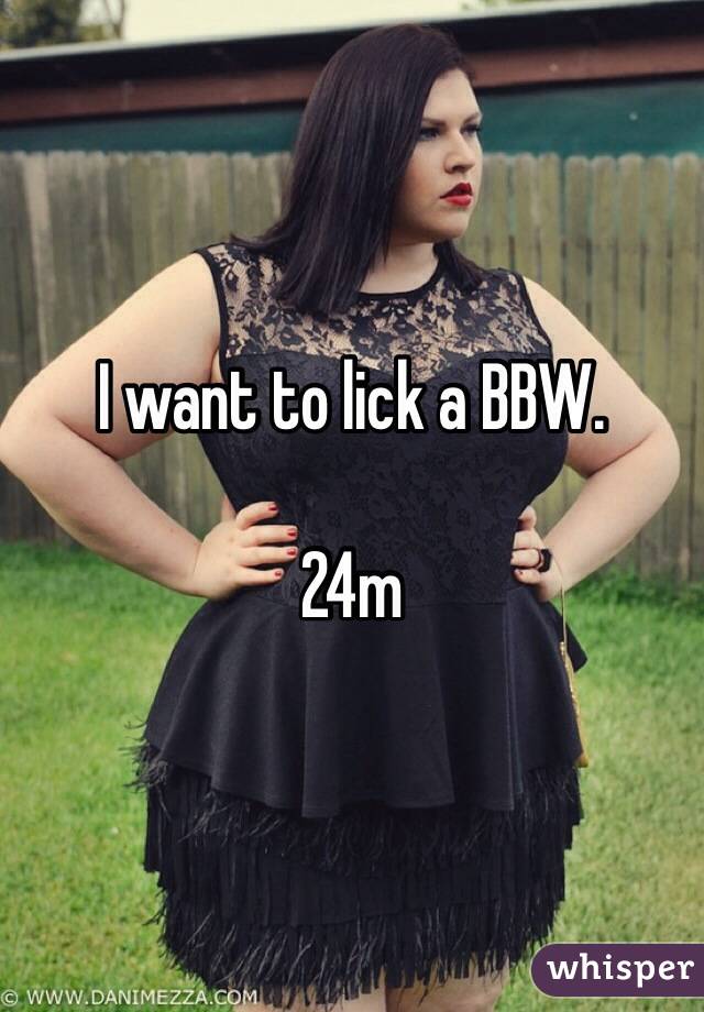 bbw lick a