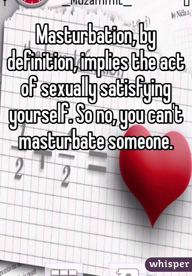 the masturbation definition of