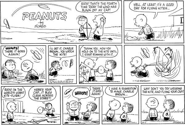 comic view peanuts strip