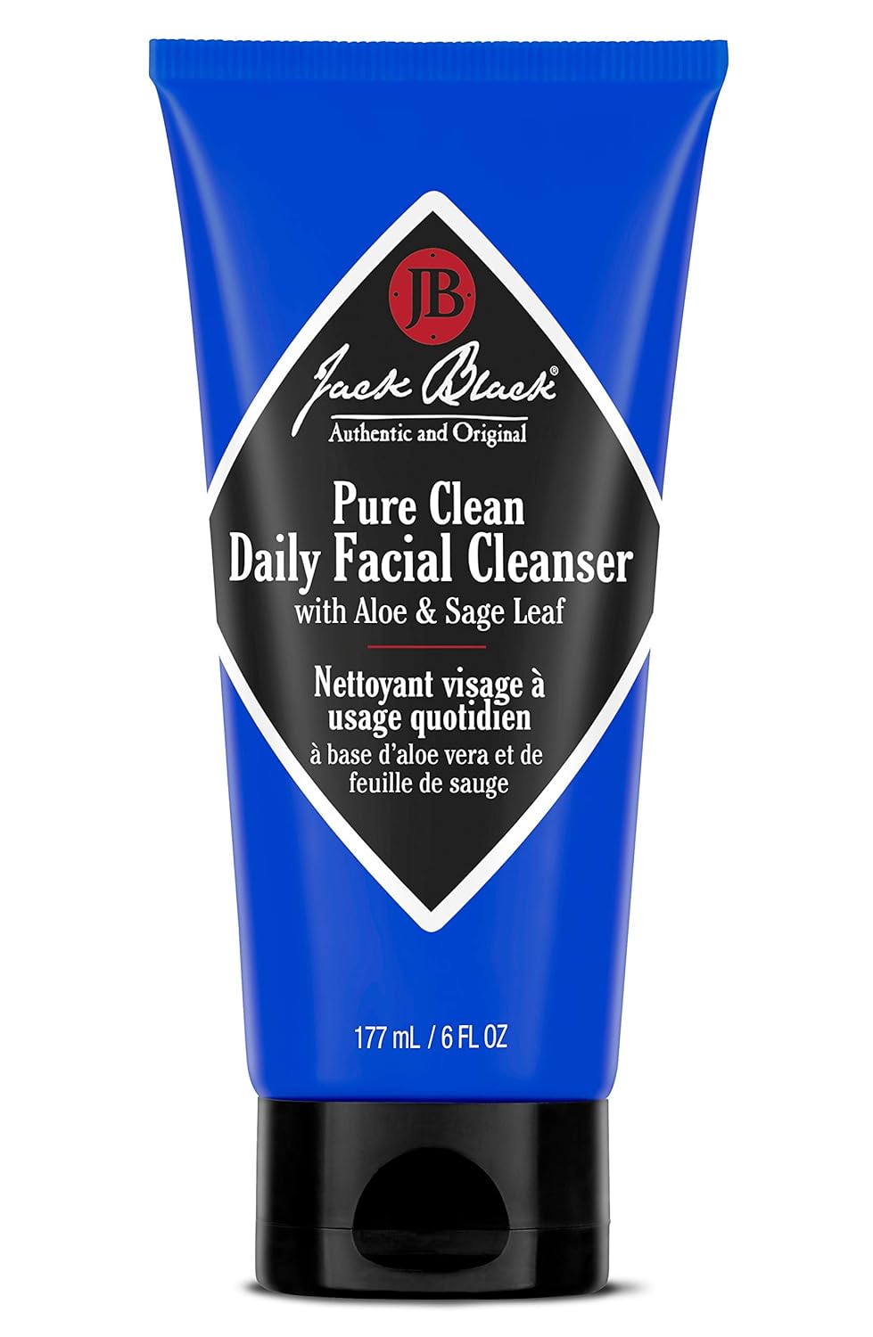 black facial cleanser