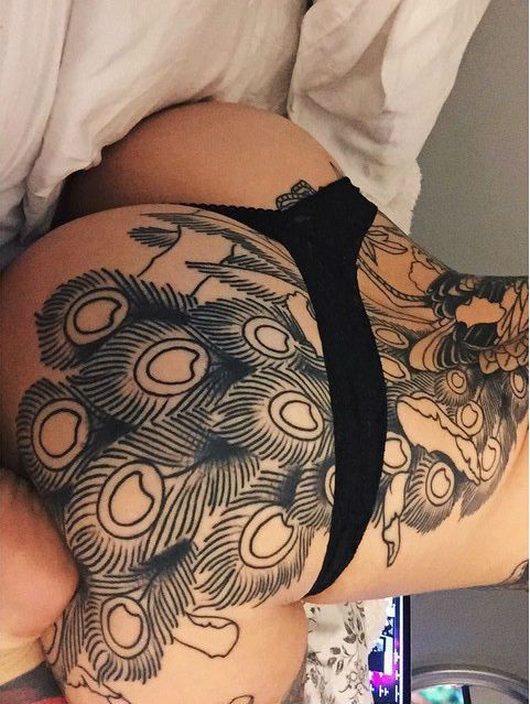 ass with big tattoos