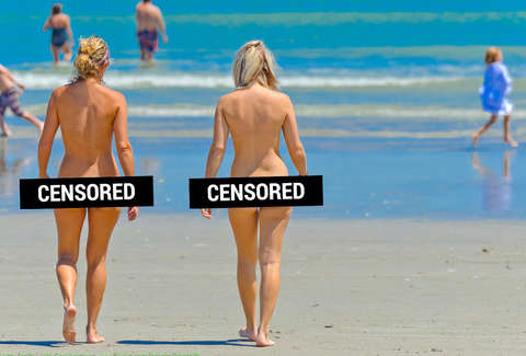 beach tanning nudist