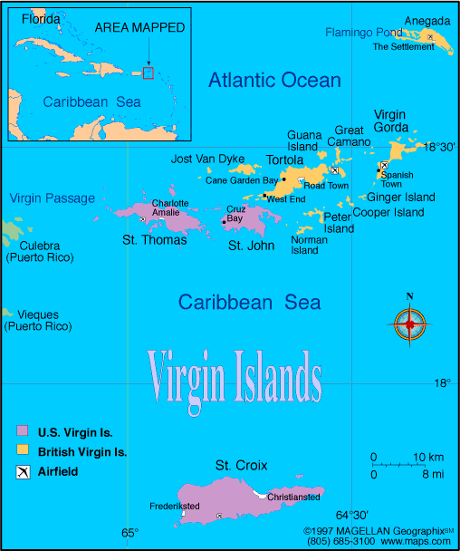 map islands of virgin christiansted