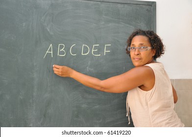 teacher mature ebony