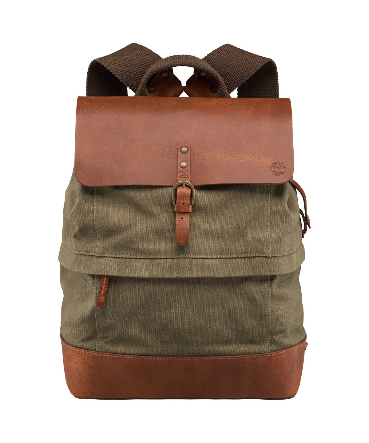 leather with bottom backpack timberland