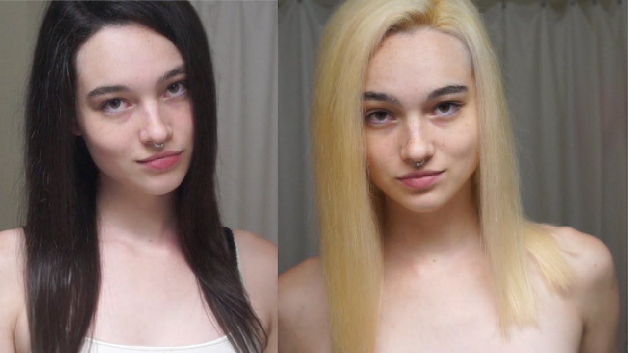 blonde transformation to