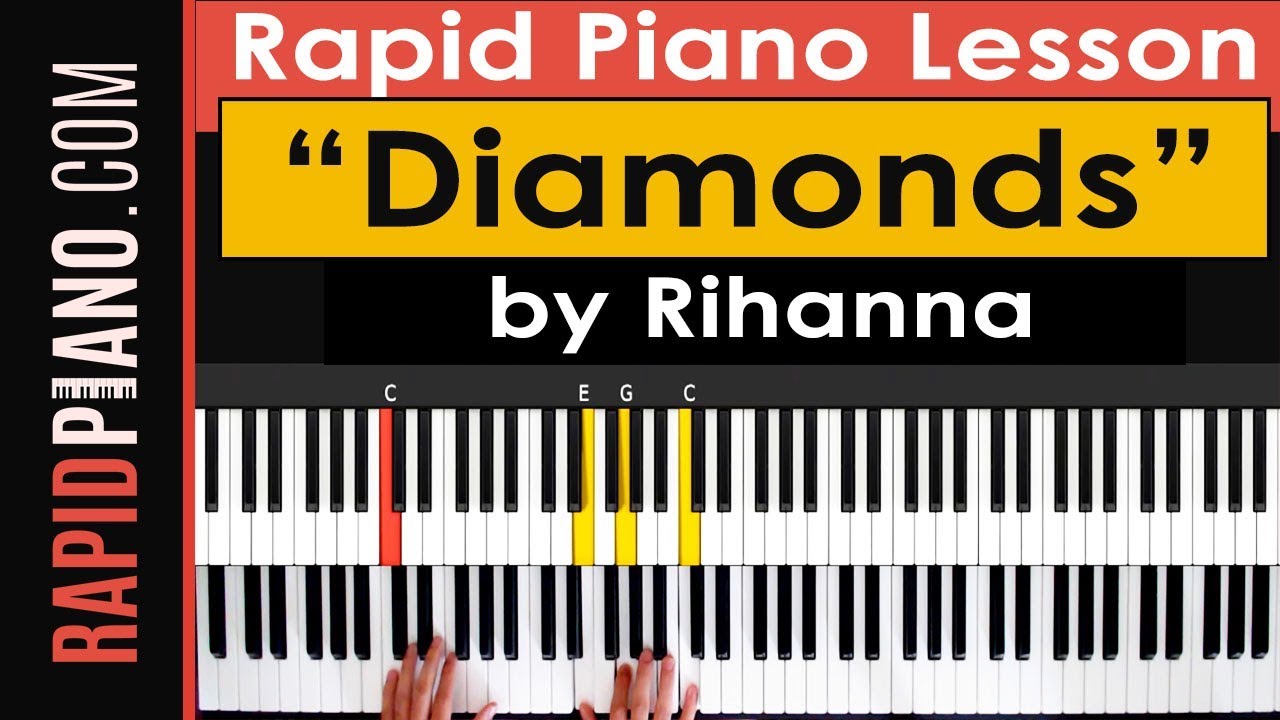 to how piano play diamonds on