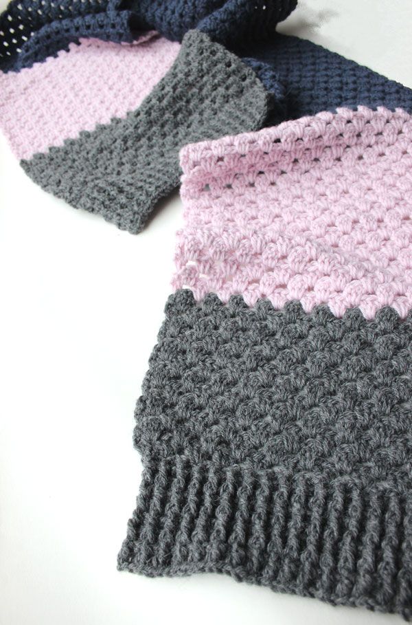 crochet scarf granny stitch