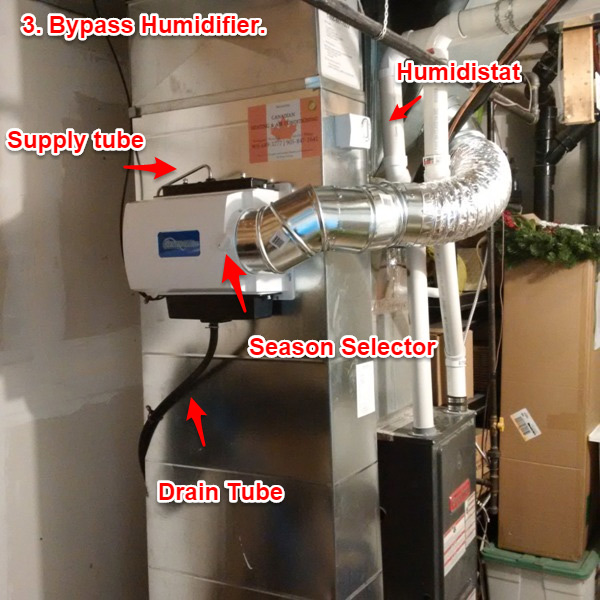 bottom humidifier mount furnace