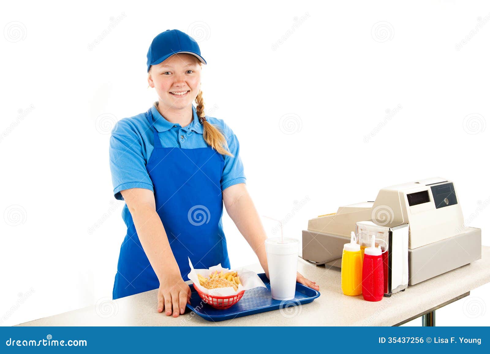 teen fast food workers