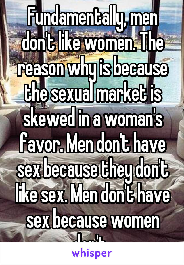 men like dont sex who