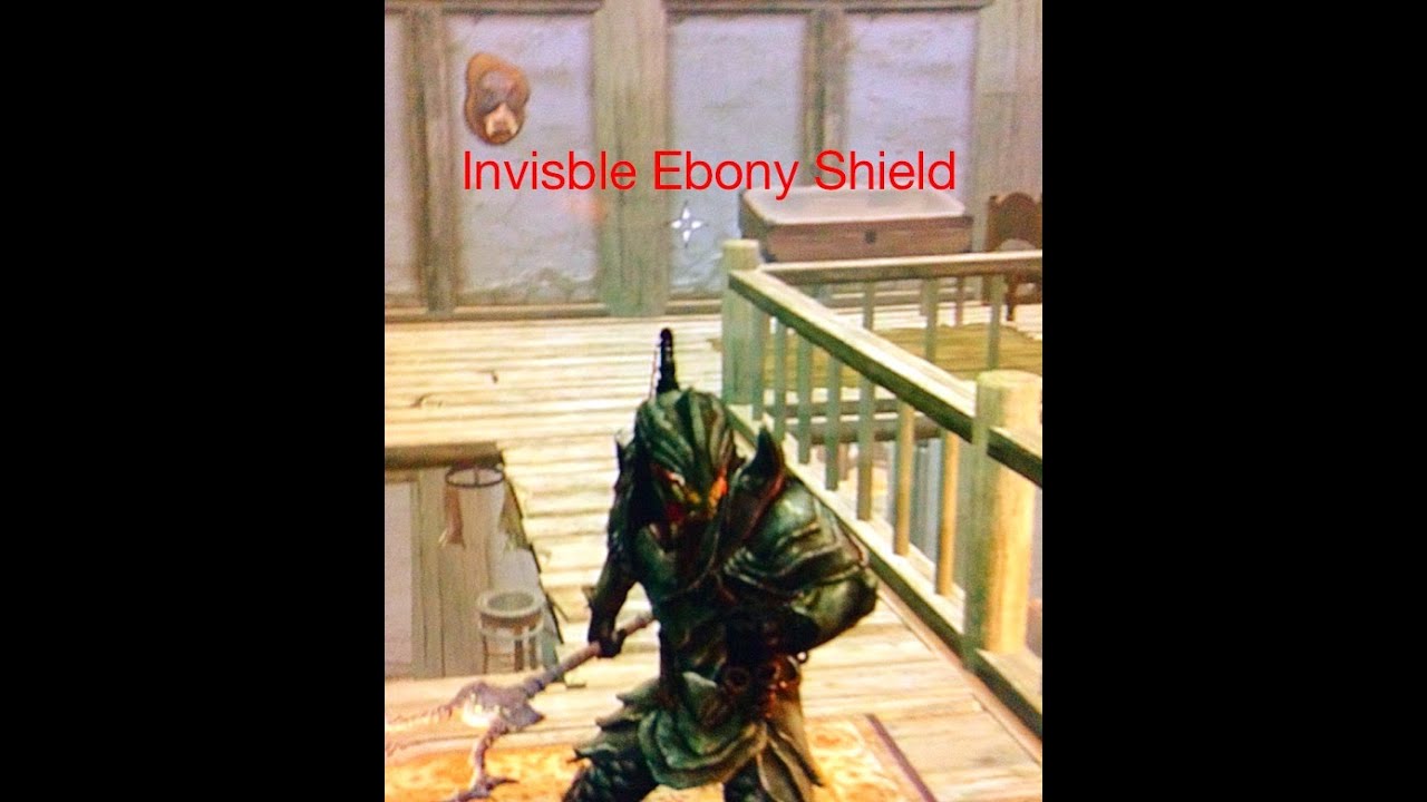 bug skyrim ebony fix shield