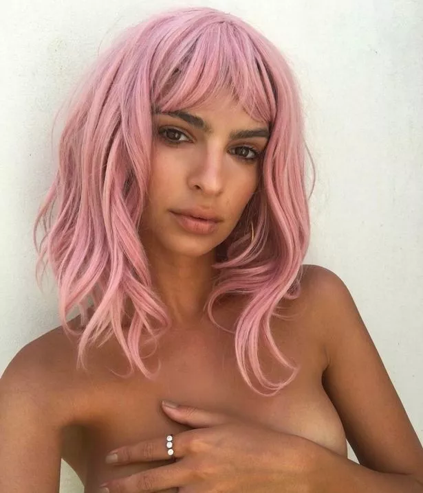 nude pink hair
