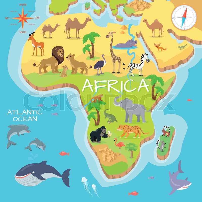 jungle map african